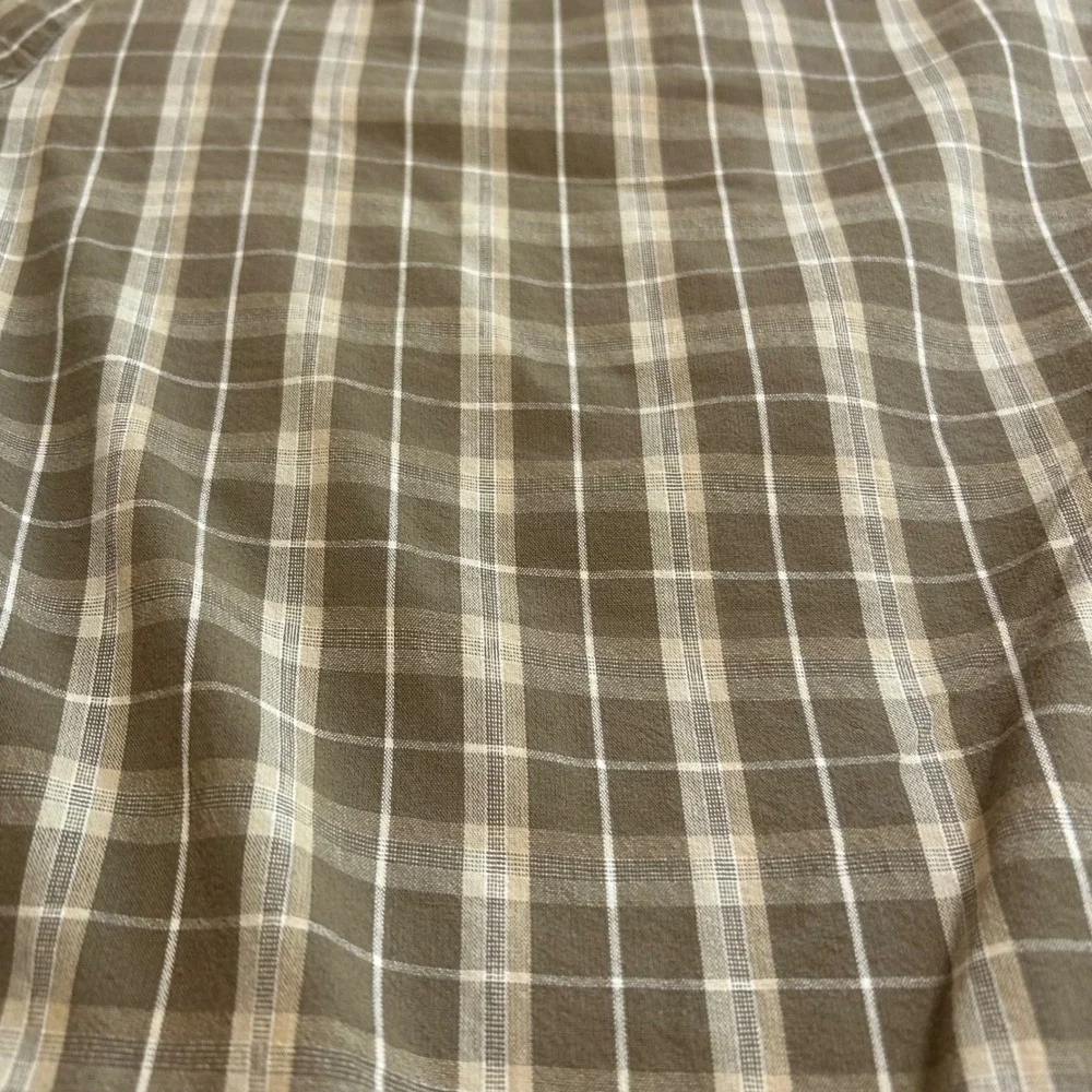 Covington‎ Mens Brown Plaid Cotton Shorts Size 38 Flat Front Casual Summer Tan